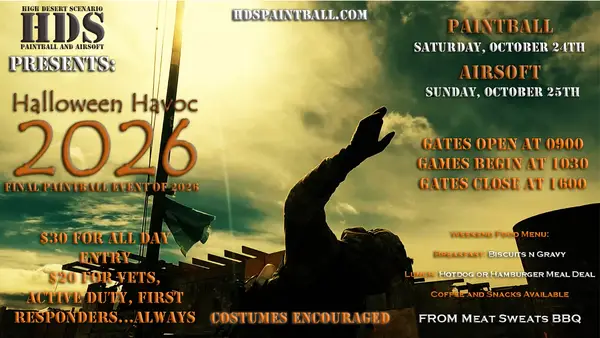 Flyer for Halloween Havoc 2026