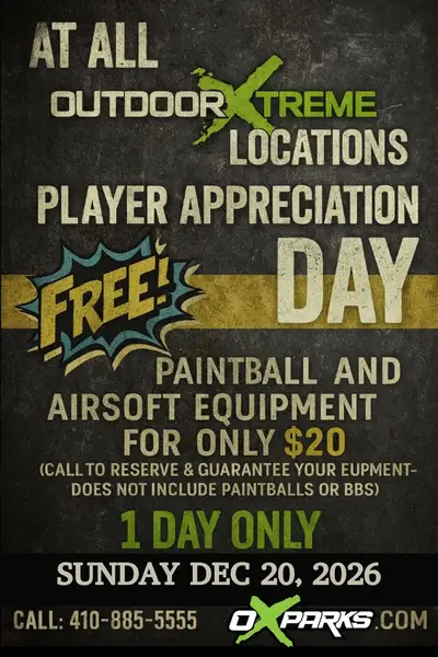 Flyer for Player Appreciation Day