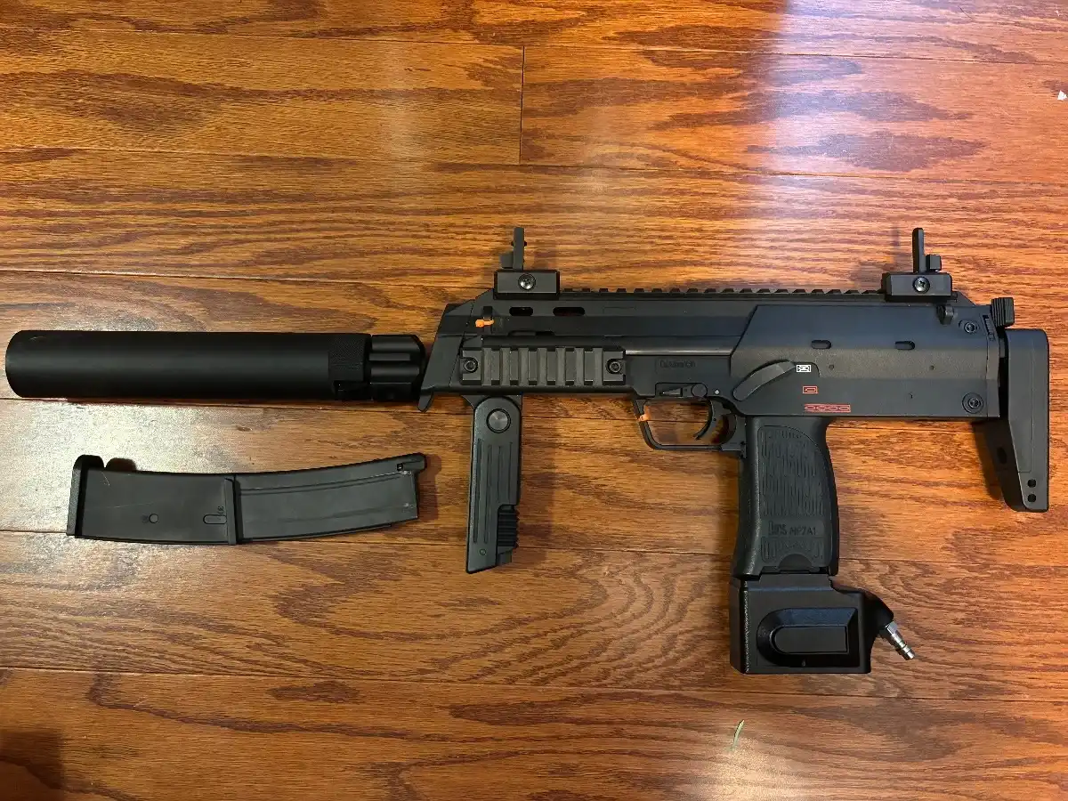Umarex/H&k mp7 with Primary Airsoft hpa adapter