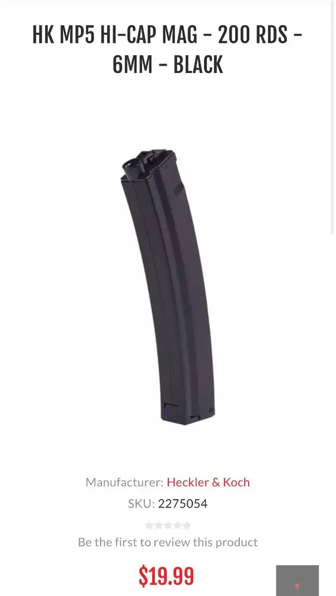 6mm MP5 Mags