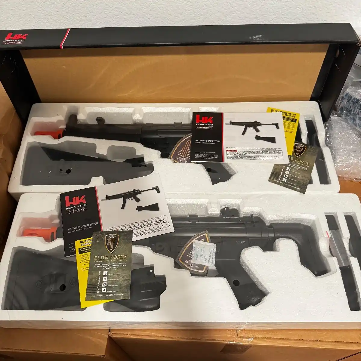 Elite Force HK Heckler & Koch MP5 Competition Kit AEG Automatic 6mm BB Rifle Airsoft Gun, Black