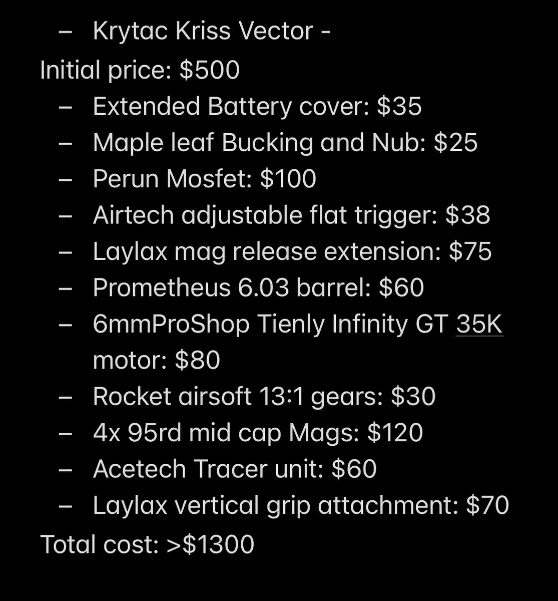 Krytac Kriss Vector AEG