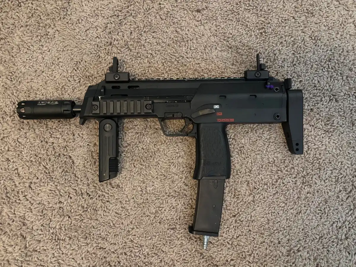 KWA MP7 with HPA drum mag setup