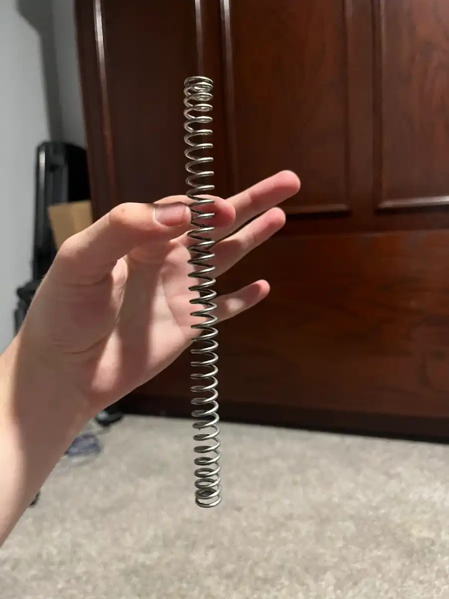 Action army piston, spring guide, and spring