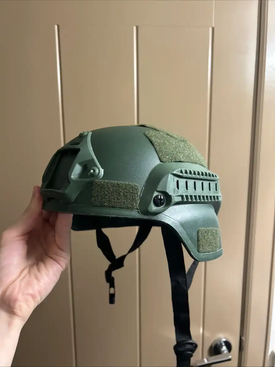 Airsoft Helmet, Balaclava, and Chest Rig