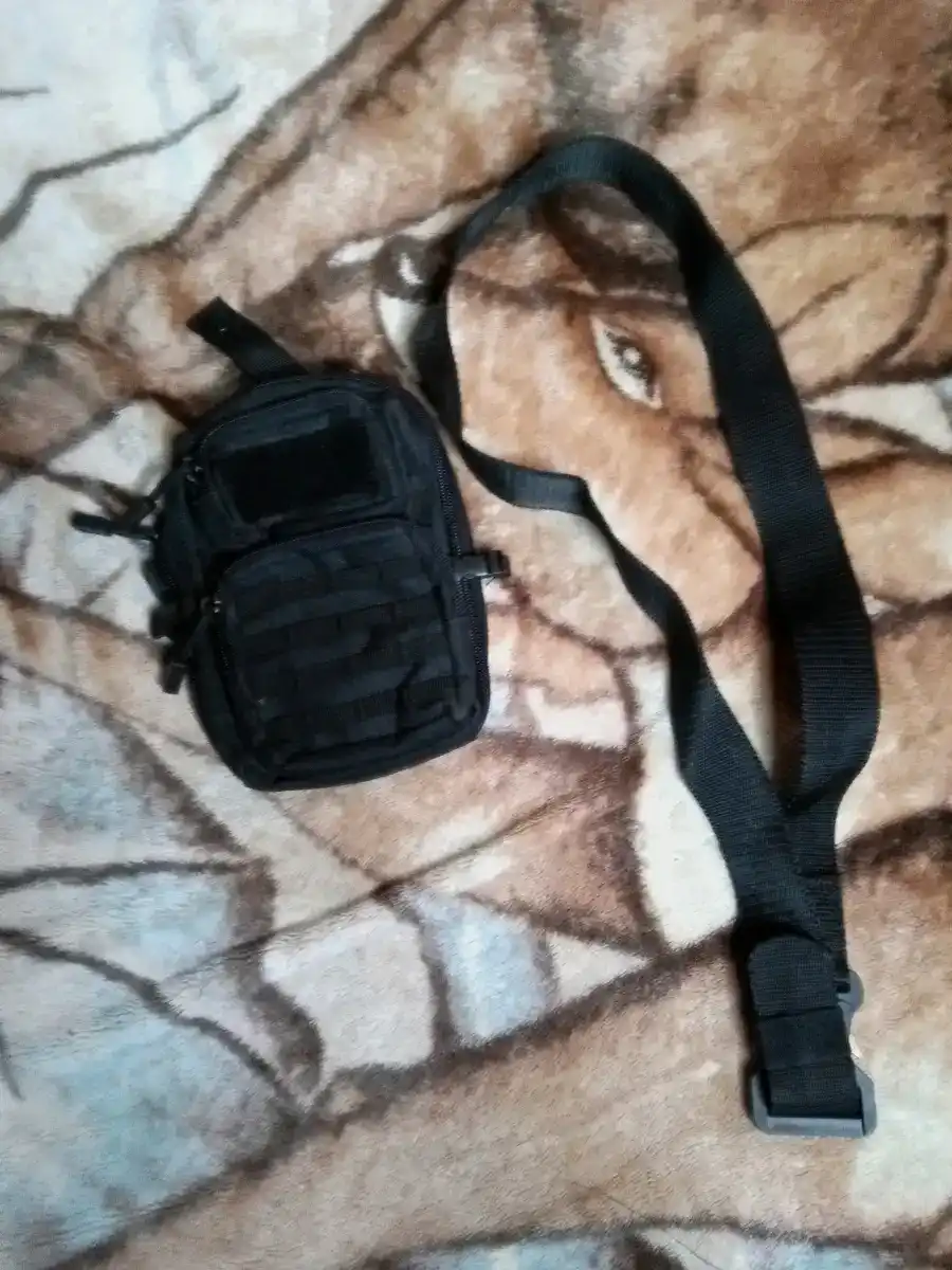 Helmet, tactical belt, micro backpack