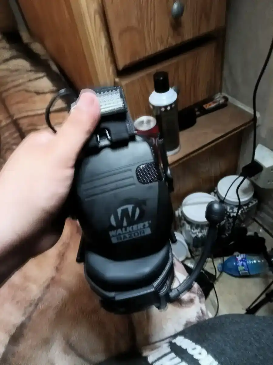 Walker headphones with microphone