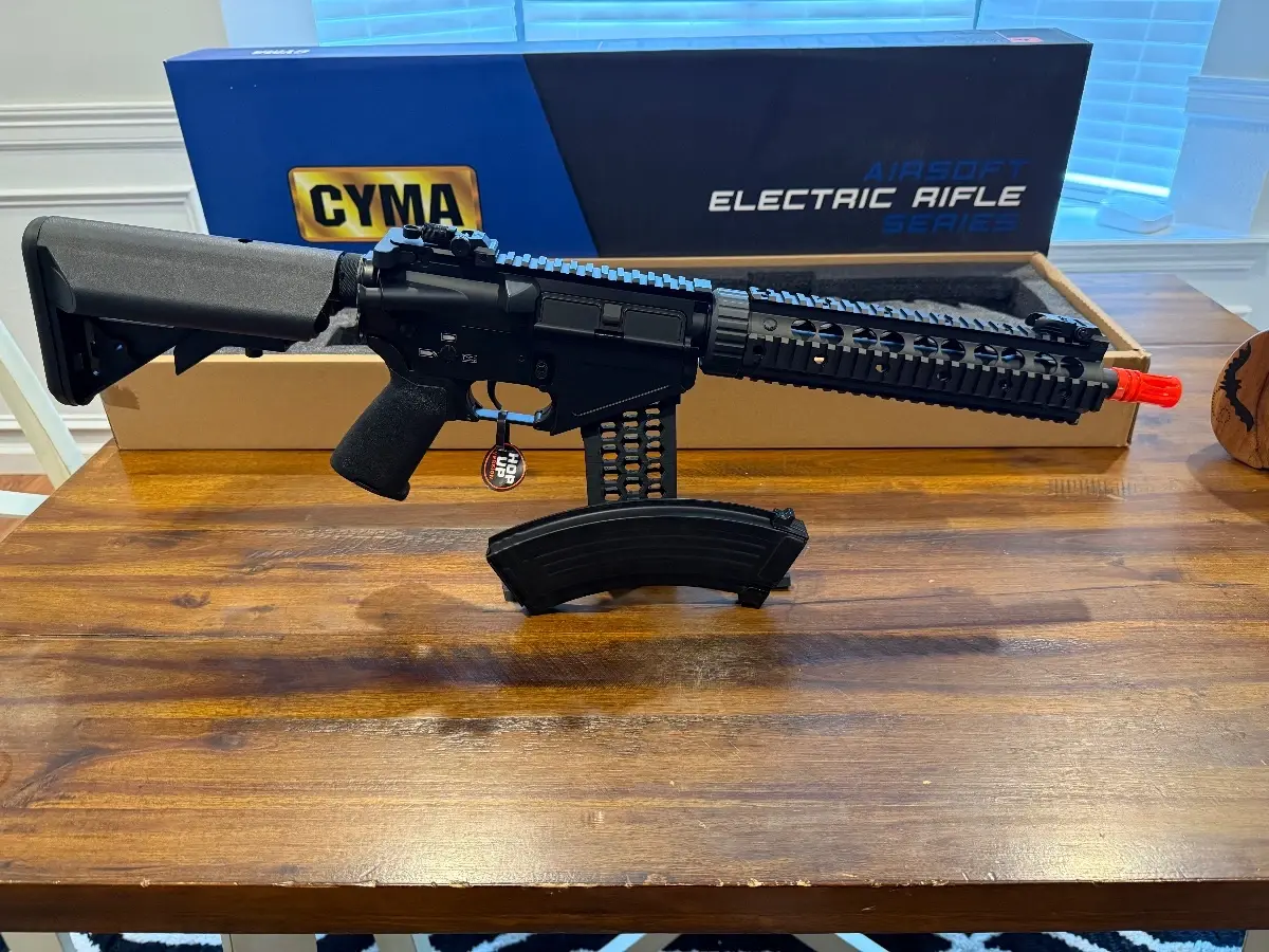 CYMA Full Metal Standard AR-47 QBS Airsoft AEG Rifle (Model: 10" Quad Rail)