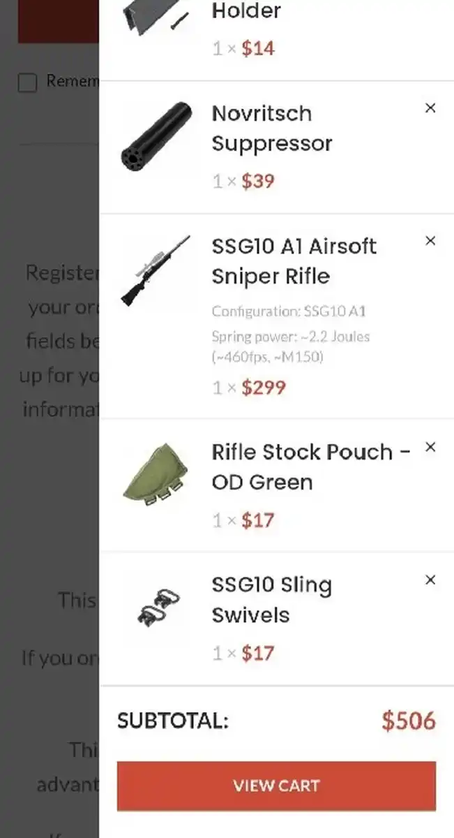 Novritsch SSG10 A1 Sniper with Suppressor and Case