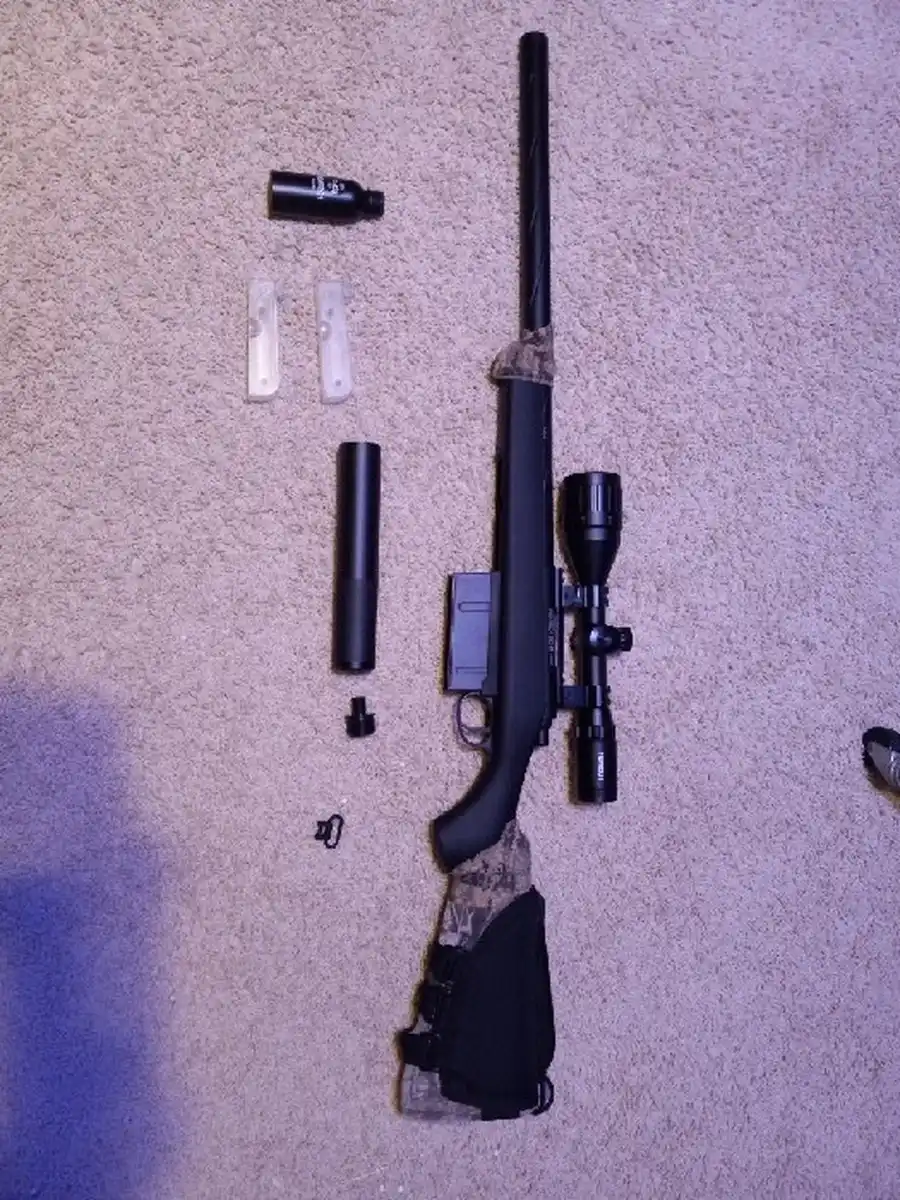 Novritsch SSG10 A1 Sniper with Suppressor and Case