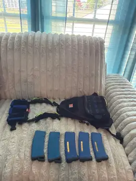Speedqb backpack/chest rig combo and five mid cals
