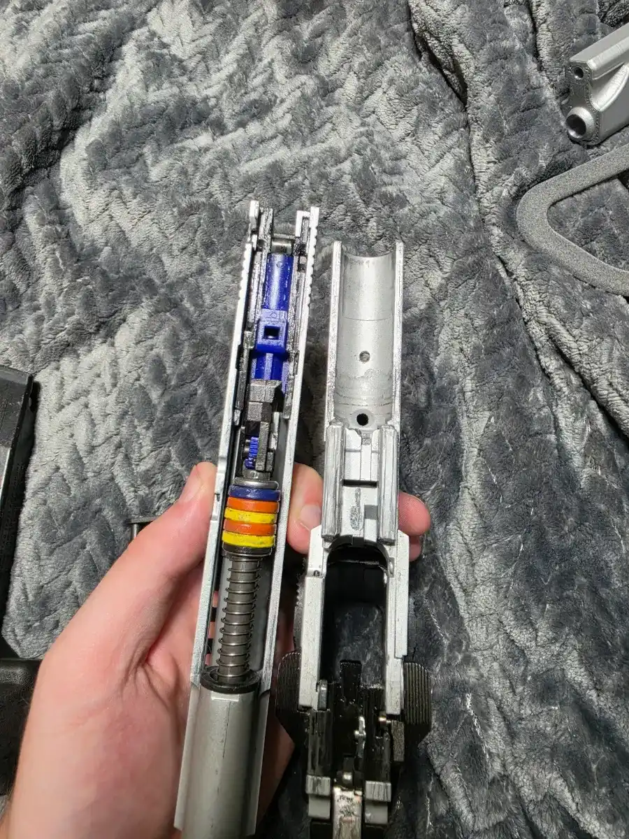 We tech Hicapa with primary airsoft mag adapter