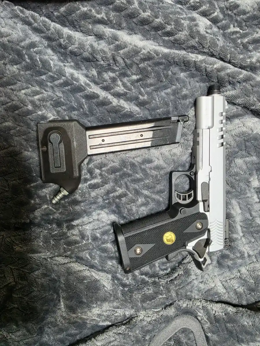 We tech Hicapa with primary airsoft mag adapter