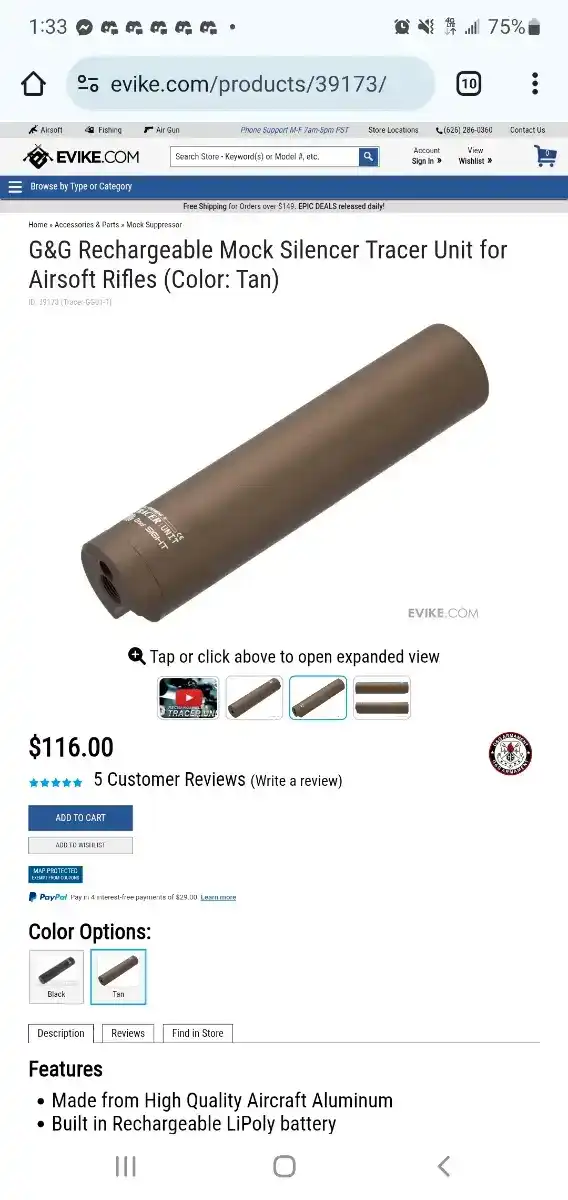G&G Tracer Unit With Adapter