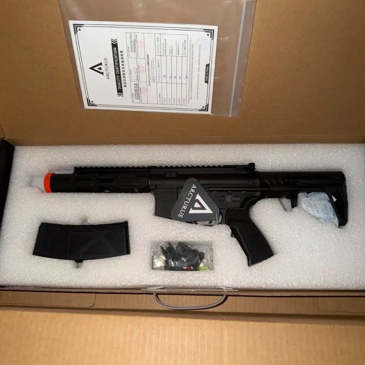 Arcturus LWT MK-III PDW SE Sport Airsoft AEG Rifle with 5.5in Handguard (Black)
