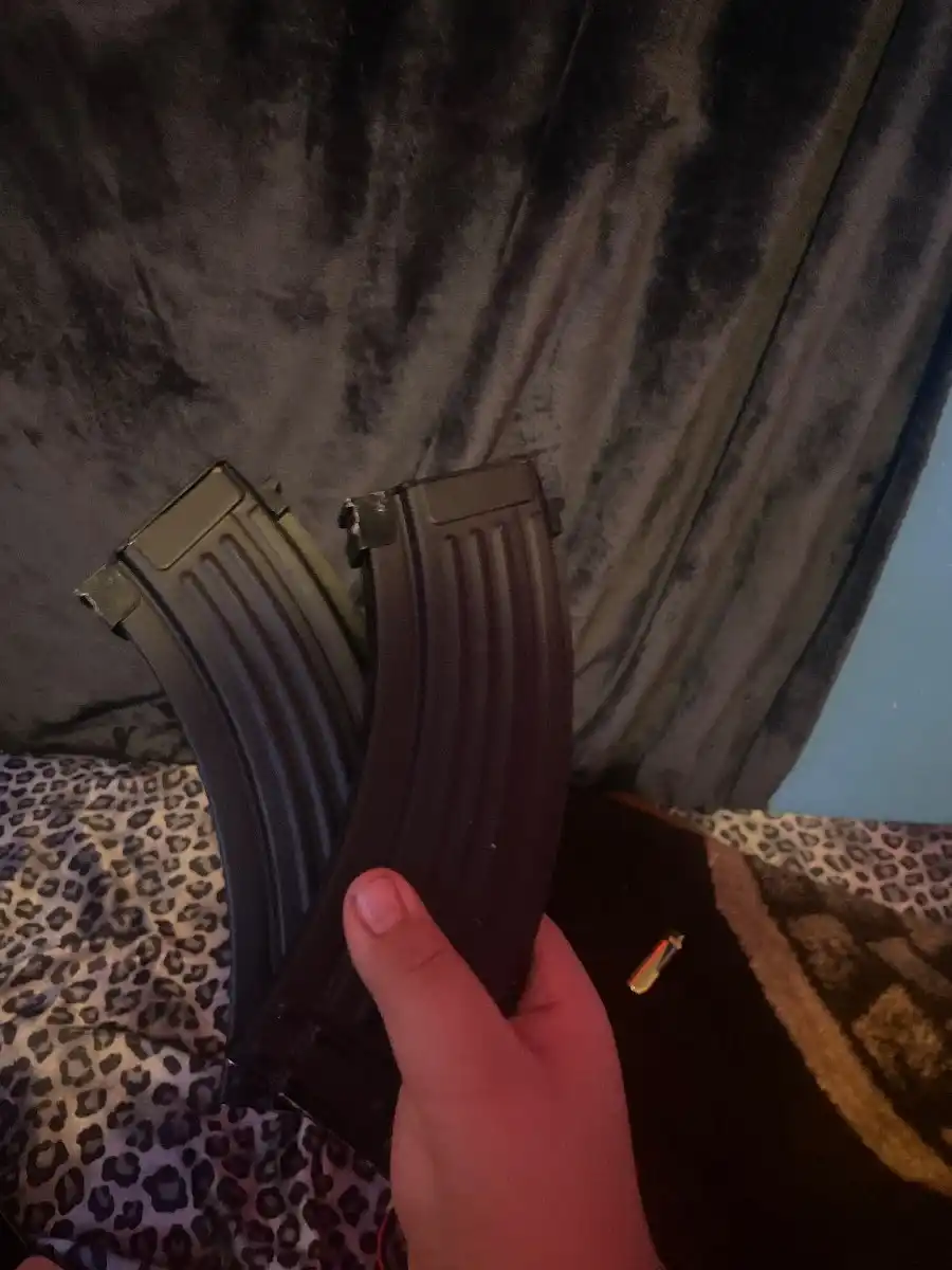 2 metal high cap Ak mags