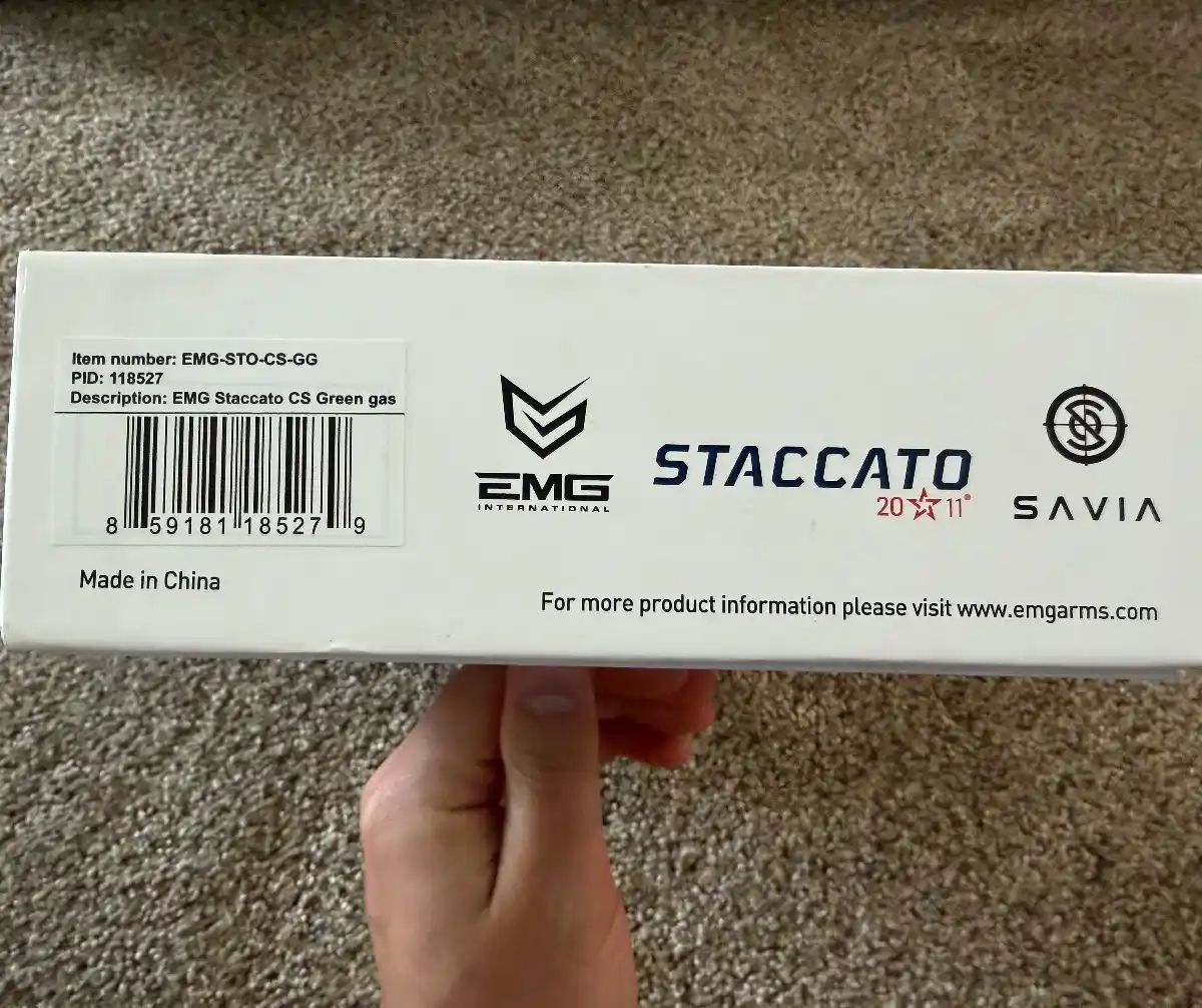 EMG Helios x Staccato CS Compact 2011 Gas Blowback Airsoft Pistol w/ Master Grip