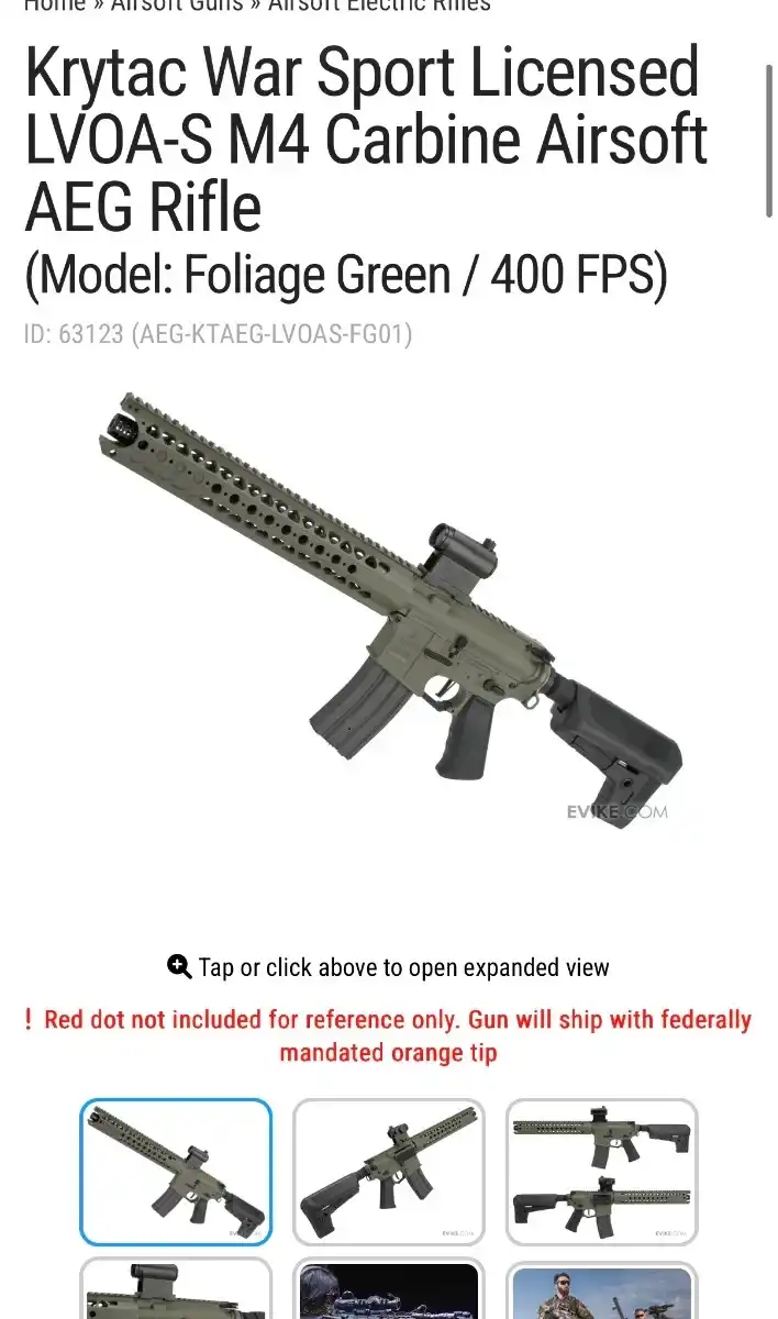 KRYTAC War Sport LVAO-S