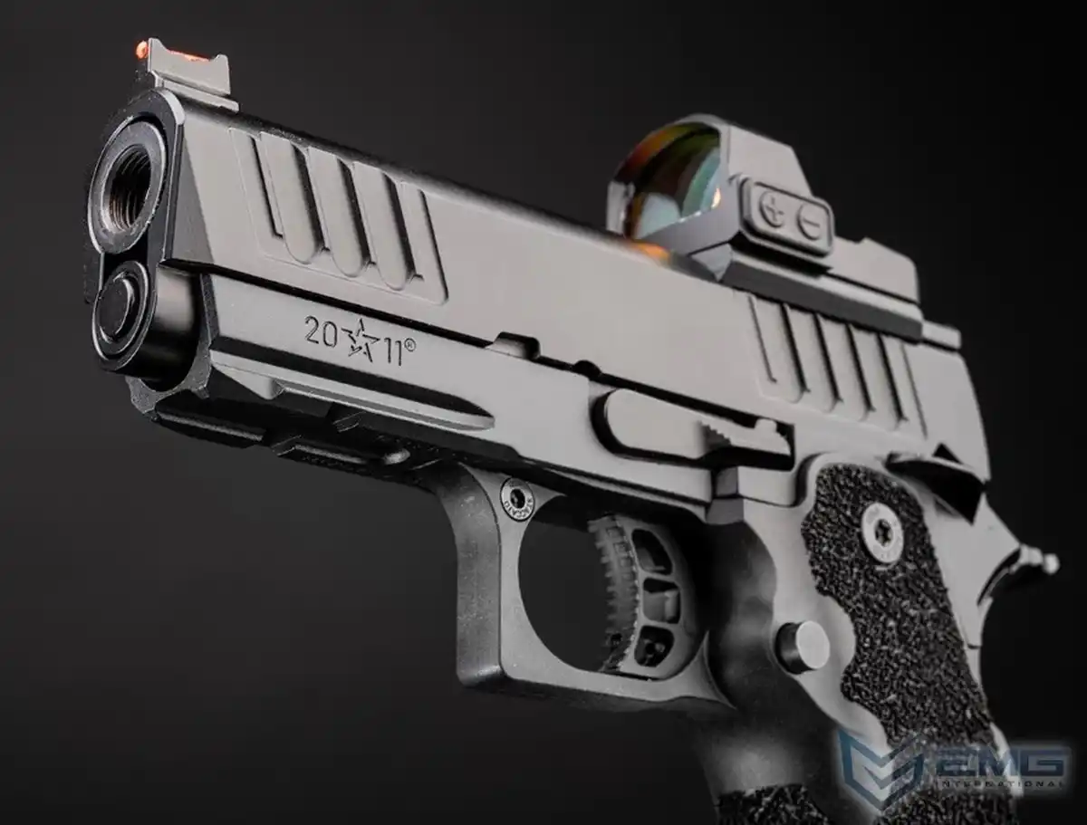 EMG Helios x Staccato CS Compact 2011 Gas Blowback Airsoft Pistol w/ Master Grip