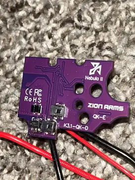 Zion arms nebula II MOSFET board and wires (DEANS)